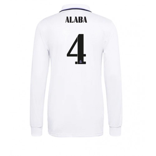 Dres Real Madrid David Alaba #4 Domaci 2022-23 Dugi Rukav